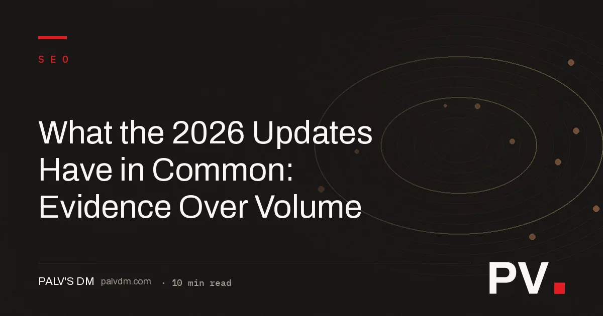 What the 2026 Updates Have in Common: Evidence Over Volume
