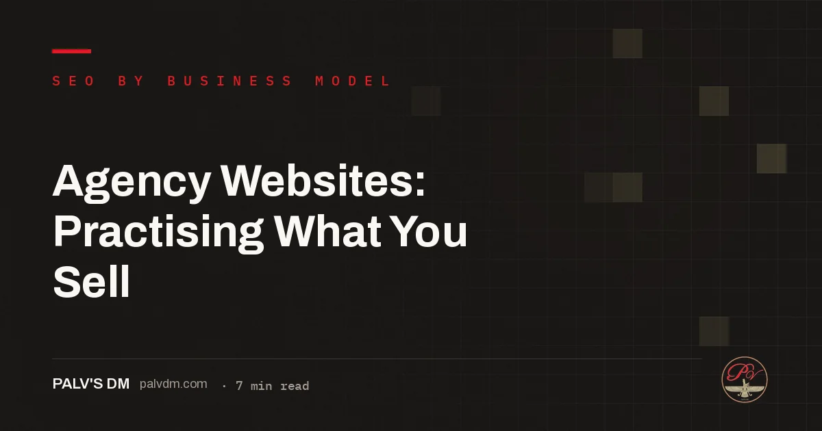Agency Websites: Practising What You Sell — hero image