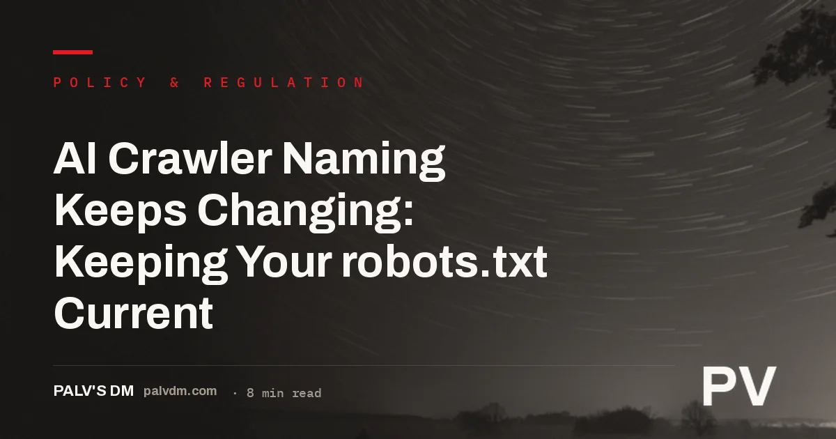 Abstract dark long-exposure light trails representing shifting AI crawler traffic paths