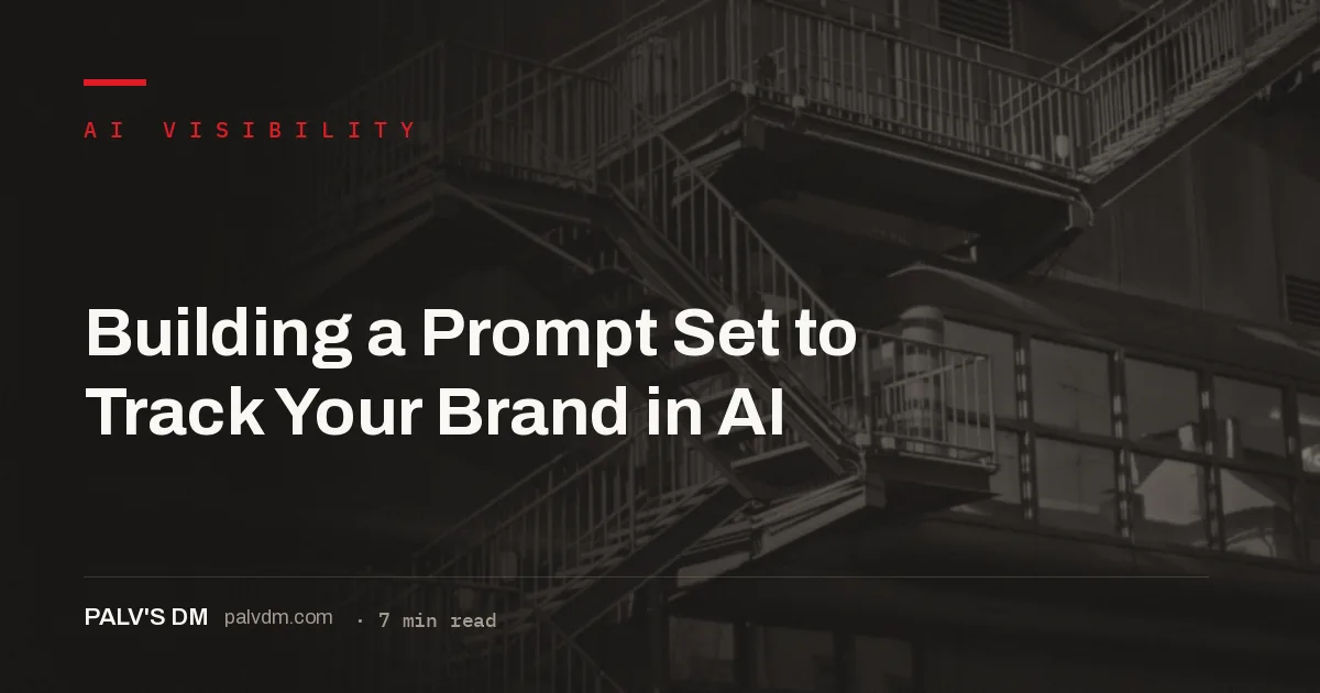 Building an AI prompt set to track brand citation across ChatGPT, Perplexity and Gemini