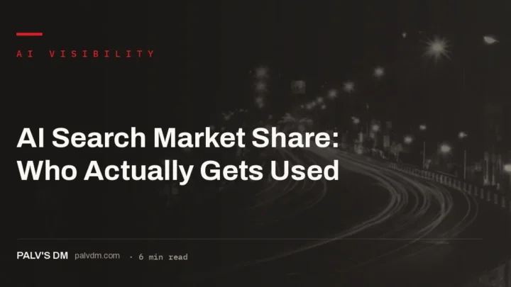 AI search market share shifting between ChatGPT, Gemini, Perplexity and Claude