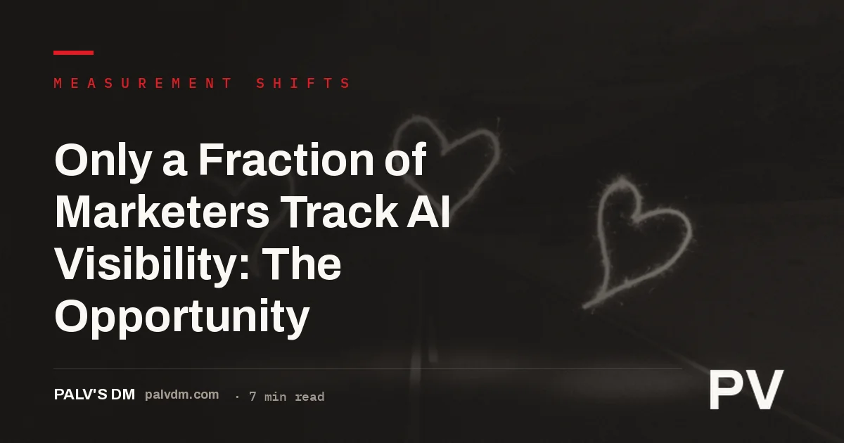 Dark long-exposure light trails representing the gap between search performance and AI visibility tracking