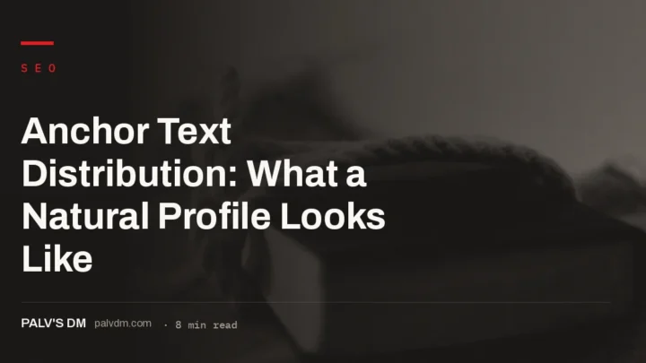 A natural anchor text profile is mostly branded and naked-URL links, not exact-match keywords