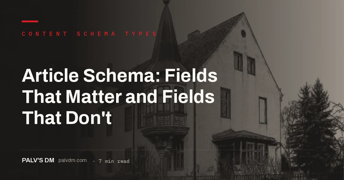 Technical blueprint lines representing the structure of Article schema markup