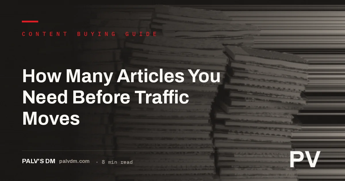 A stack of bookshelves symbolising how much content a website needs before search traffic moves