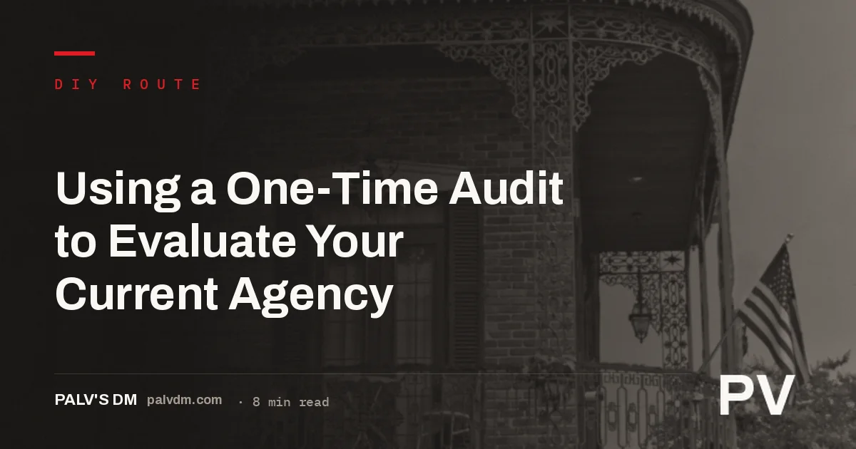 Illustration representing an independent SEO audit used to evaluate an existing agency's work