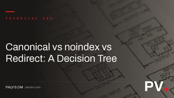 Canonical vs noindex vs Redirect: A Decision Tree — featured image