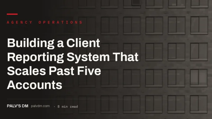 SEO client reporting system dashboard for a growing agency