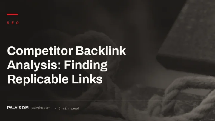How to pull and filter a competitor's backlinks down to the ones you can realistically replicate