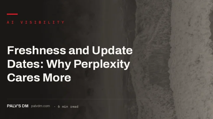 Content freshness weighting varying by AI engine and by topic