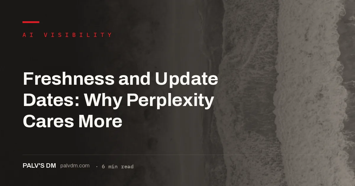 Content freshness weighting varying by AI engine and by topic
