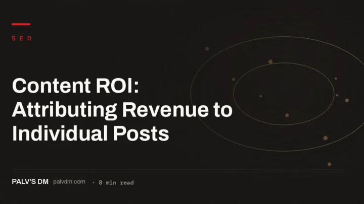 Illustration representing content marketing ROI measurement and attribution