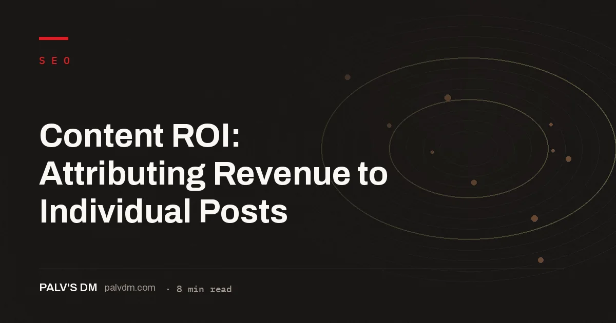 Illustration representing content marketing ROI measurement and attribution