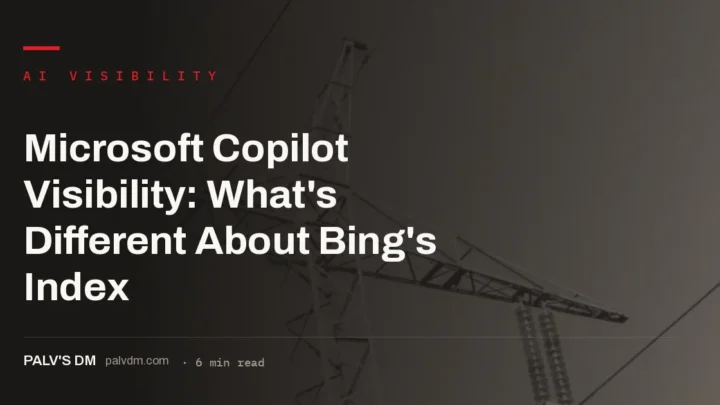 Microsoft Copilot visibility depends on Bing index coverage and Bingbot access
