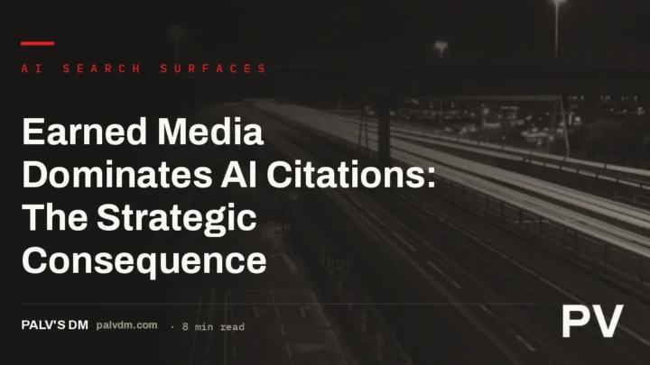 Founder of an SEO and AI visibility agency analysing earned media citations in AI search results