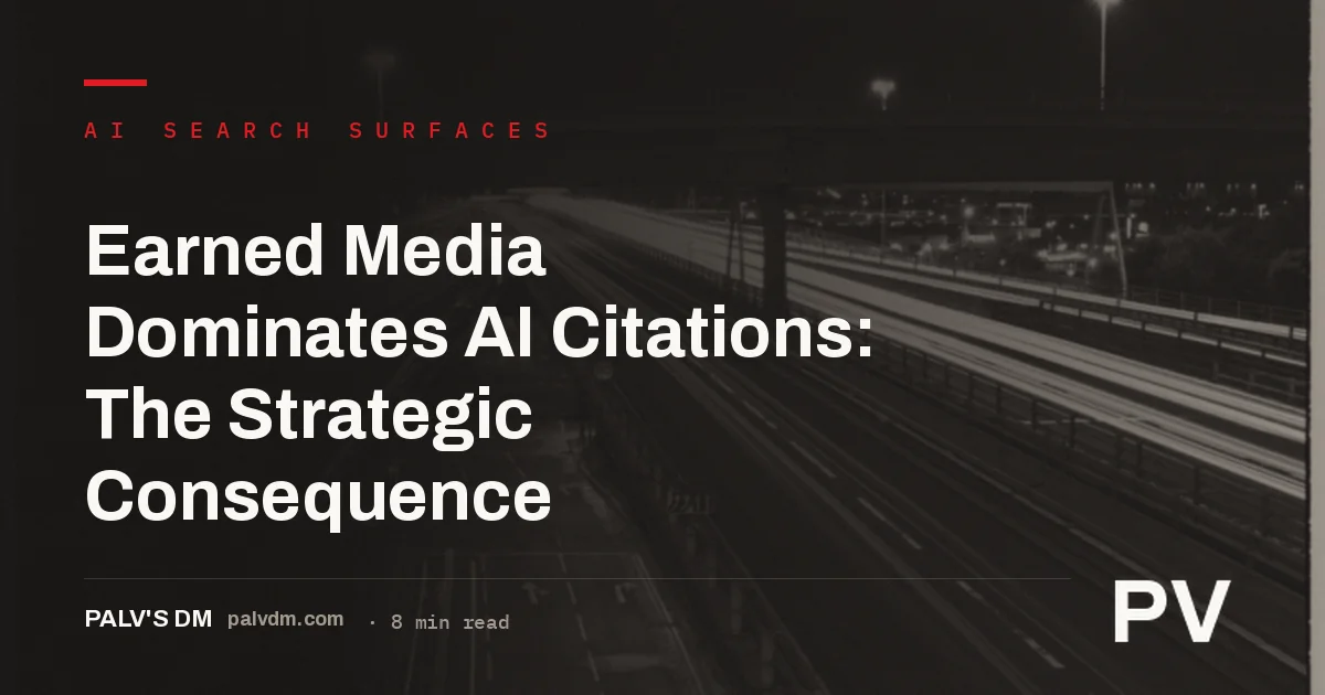 Founder of an SEO and AI visibility agency analysing earned media citations in AI search results