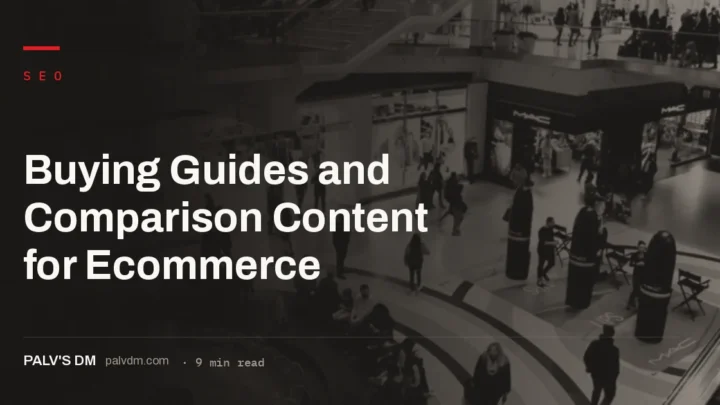 A shopper comparing products using an ecommerce buying guide with a comparison table