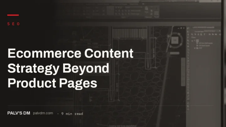Content strategy blueprint showing ecommerce pages beyond product listings