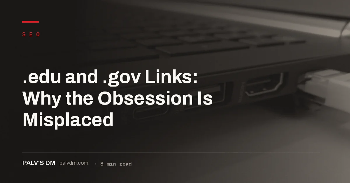 TLD alone doesn't make a link valuable - edu and gov links rank on relevance, not domain extension