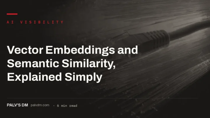 Vector embeddings representing text meaning as position in a conceptual space