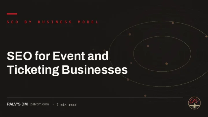 SEO for Event and Ticketing Businesses — hero image