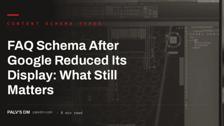 Technical blueprint concept representing schema markup and structured data