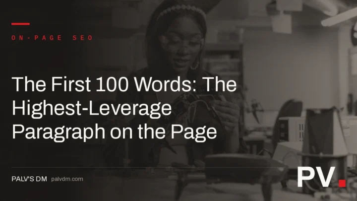The First 100 Words: The Highest-Leverage Paragraph on the Page — featured image