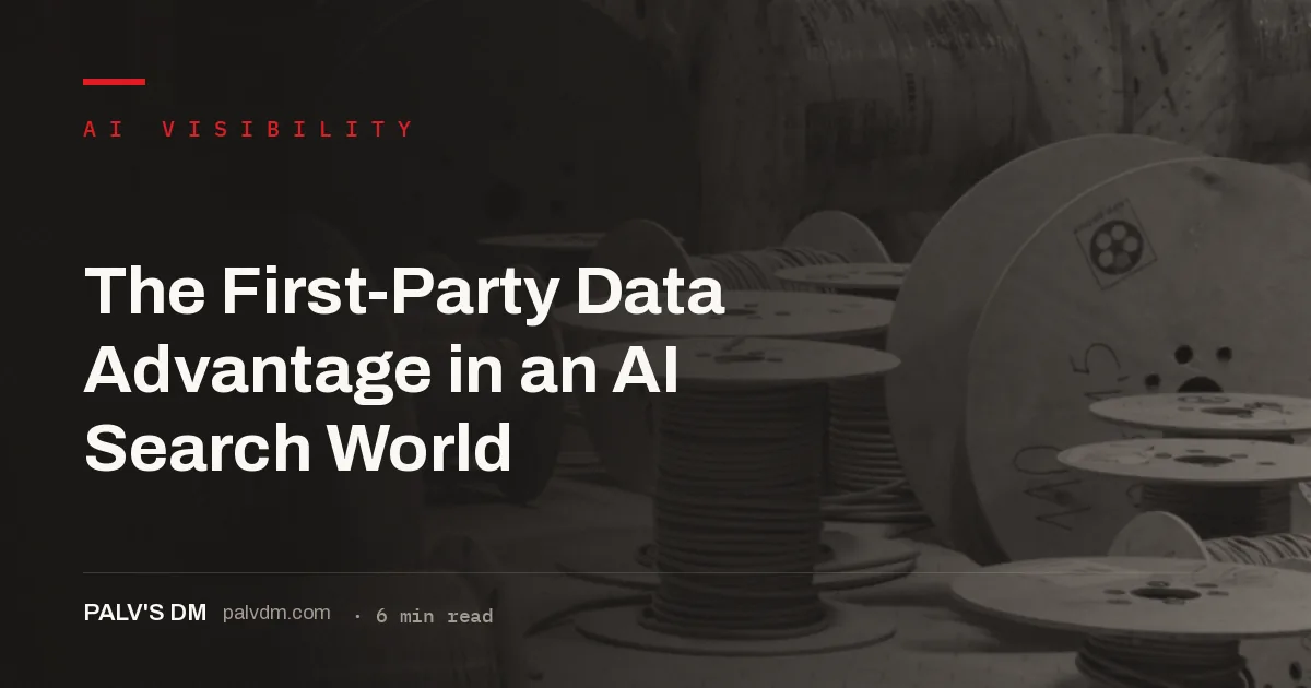 First-party data producing claims only your business can make