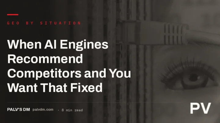 Server racks and network cables representing AI search infrastructure