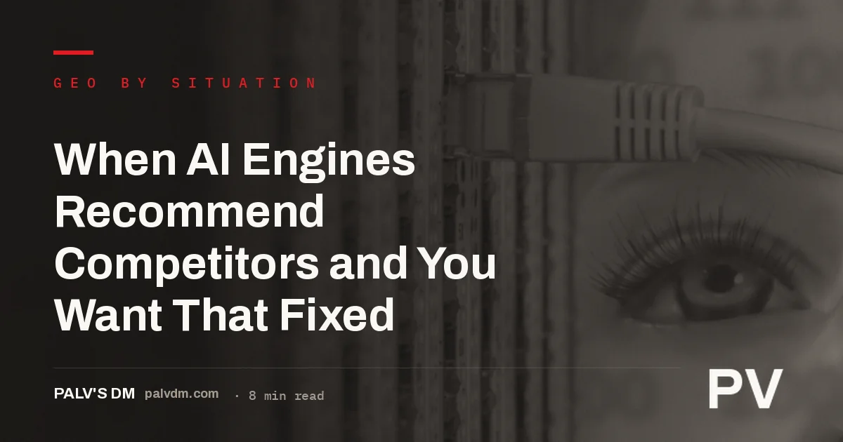 Server racks and network cables representing AI search infrastructure