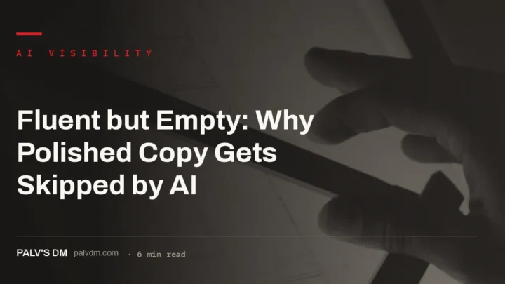 Polished but empty copy failing the extraction test for AI citation