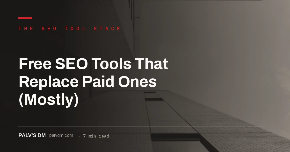 Architectural grid pattern representing a structured SEO tool stack