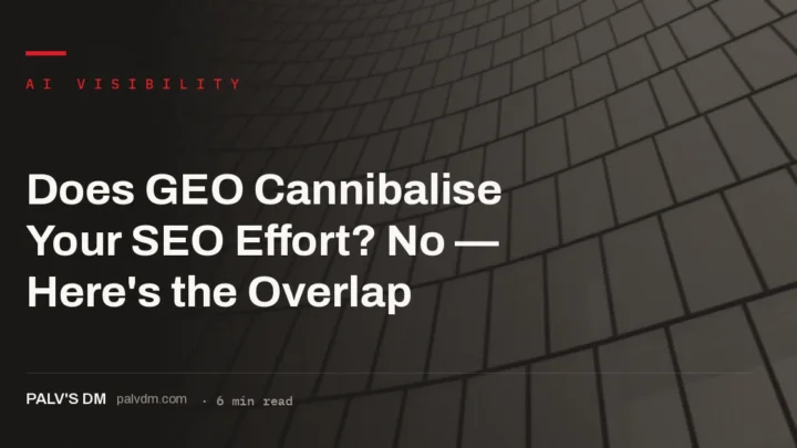 The overlap between GEO and SEO showing a shared foundation and small extra layer