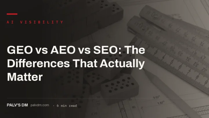 GEO vs AEO vs SEO comparison: ranking, extraction and synthesis explained