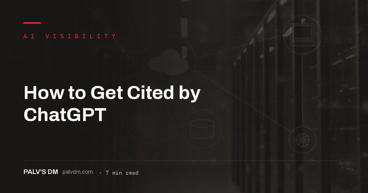 How to get cited by ChatGPT: Bing indexing, extractable passages and trusted sources