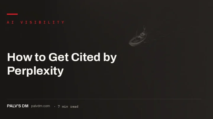 How to get cited by Perplexity: freshness, dense facts and niche authority