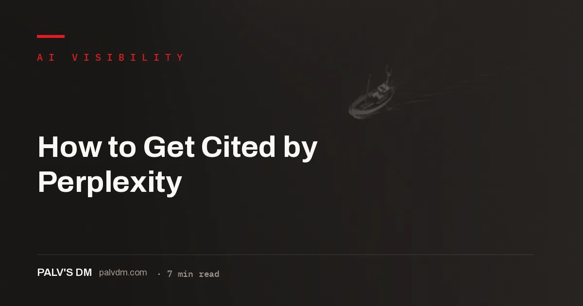 How to get cited by Perplexity: freshness, dense facts and niche authority
