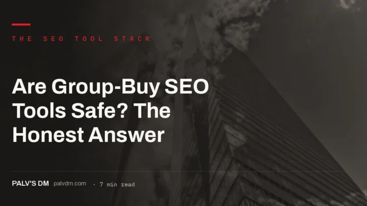 Group-buy SEO tools risk assessment for freelancers and agencies