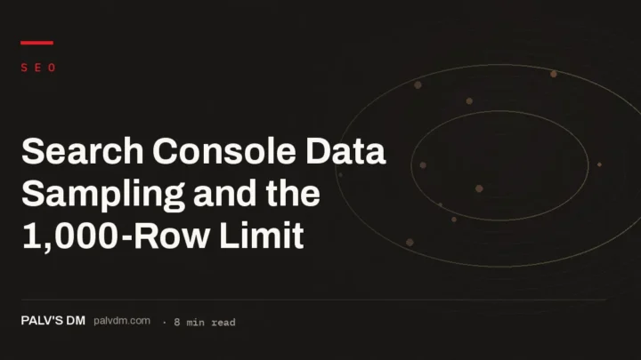 Technical blueprint-style illustration representing Google Search Console's 1,000-row data export limit
