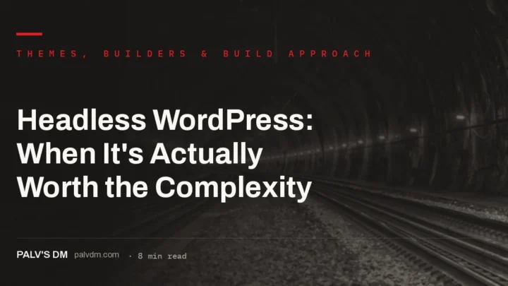 Headless WordPress architecture diagram concept