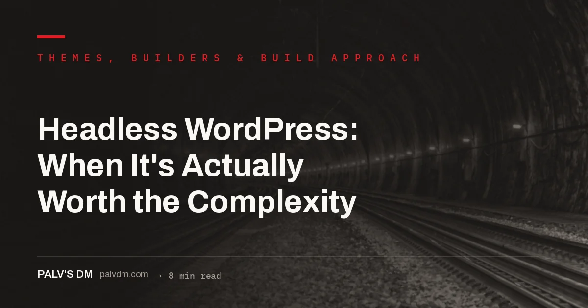 Headless WordPress architecture diagram concept
