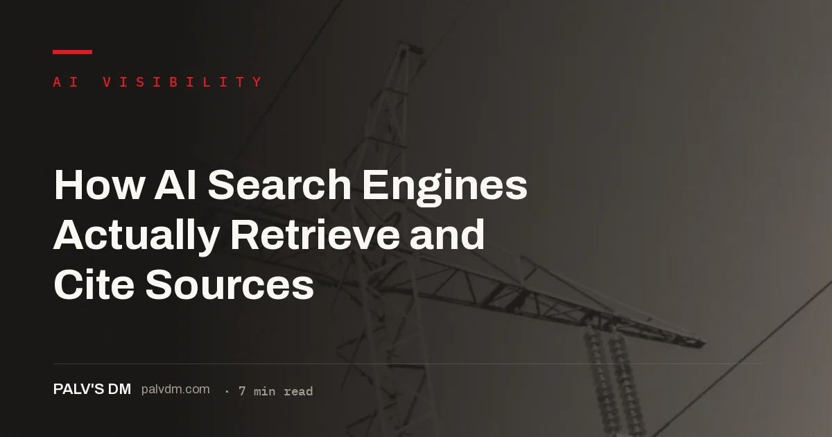 How AI search engines retrieve and cite: chunking, embeddings, retrieval and generation