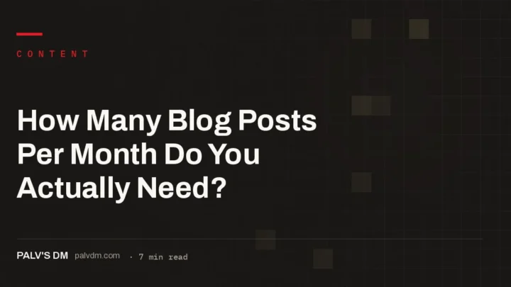 Illustration representing blog publishing frequency and how many posts per month a business actually needs
