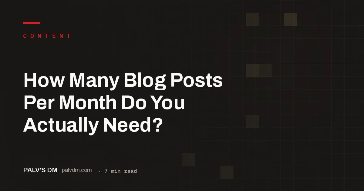 Illustration representing blog publishing frequency and how many posts per month a business actually needs