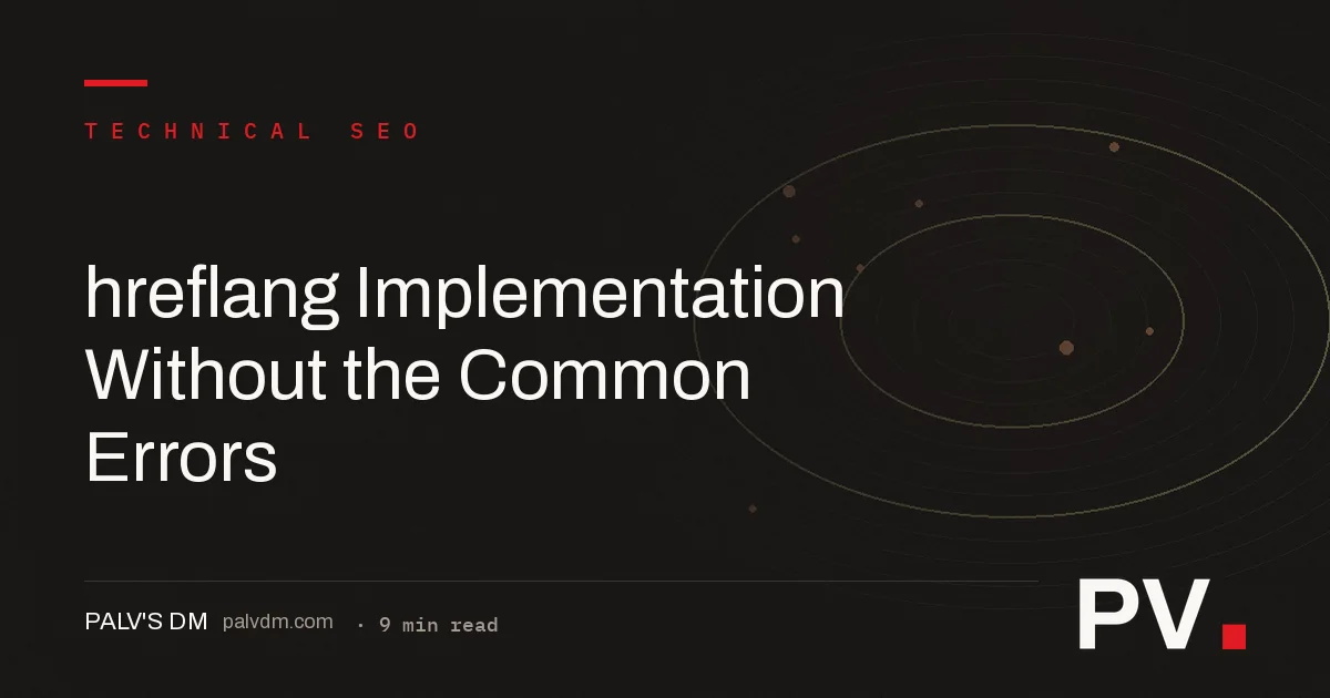 hreflang Implementation Without the Common Errors — hero image