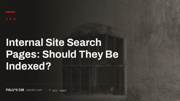When to noindex ecommerce internal search results pages versus building a real landing page
