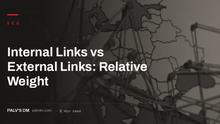 Comparing how internal links and external backlinks each carry ranking weight