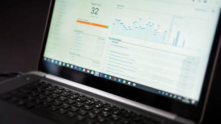 SEO dashboard showing keyword difficulty scores and metrics