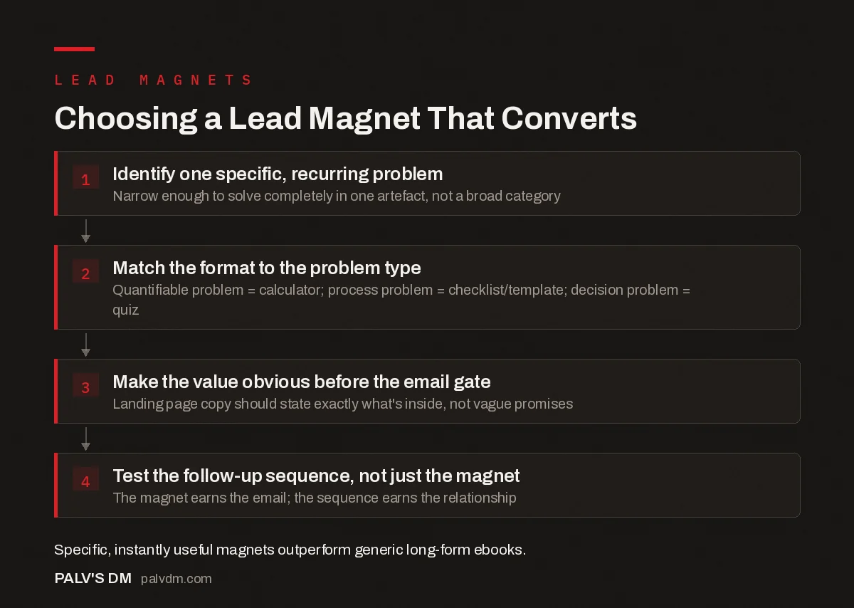 Four-step process for choosing and building a high-converting lead magnet