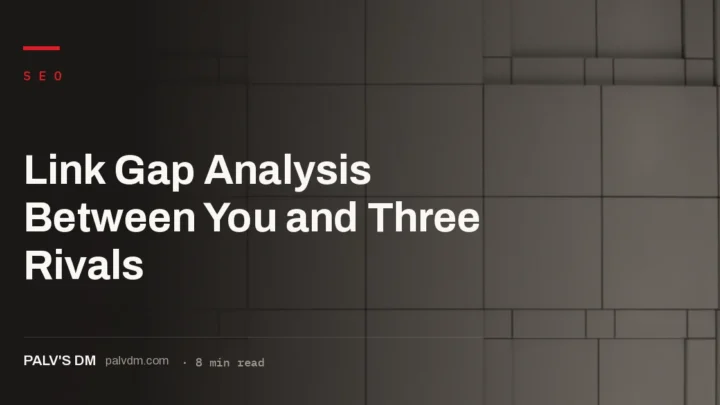 How to overlay three competitors' backlink profiles to find domains linking to them but not you
